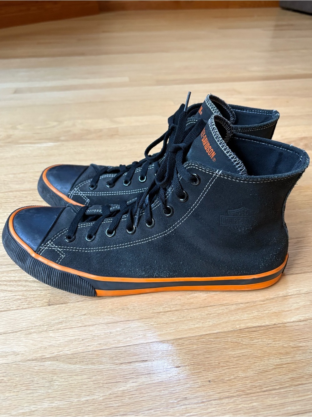 Harley-Davidson Black Nathan Casual Sneakers Size 12